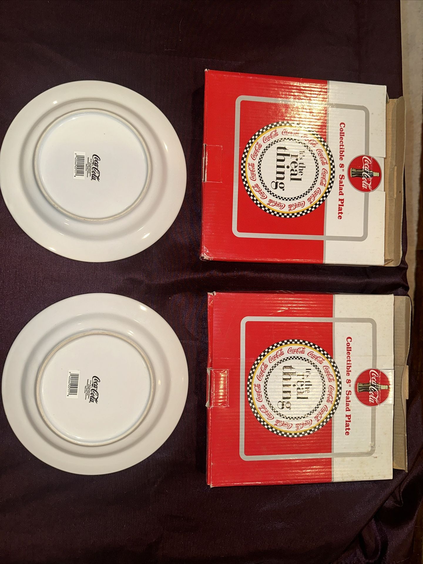 Coca-Cola Company 8 inch plates Things go better with Coke This Listing Is For 2