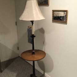 Mid Century Solid Wood Table Lamp