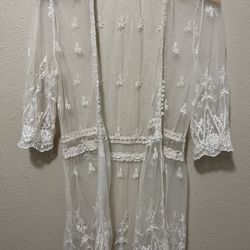 Cute Lacy Beach/pool/lingerie Cover-Up
