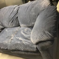 Navy blue loveseat good condition
