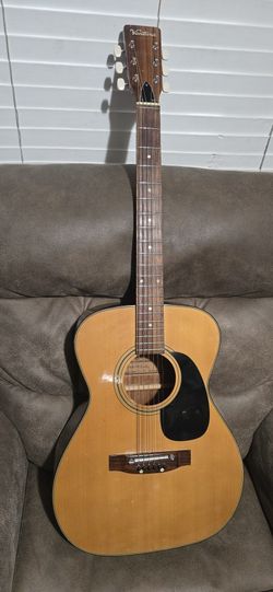 Ventura V10 acoustic guitar. These guitars were manufactured in Japan and imported by C. Bruno of New York during the 1960s and 1970s. 
$170