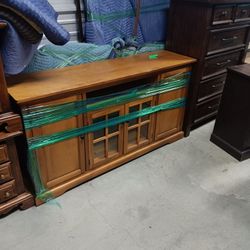Solid Wood Entertainment Center