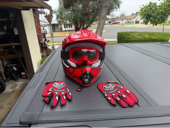 Spider Man Dirt Bike Helmet/Gloves/Goggles