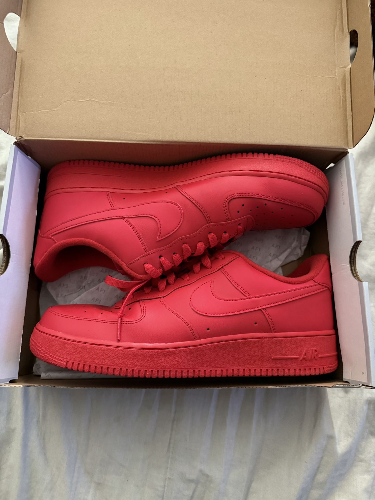 Nike AF1 ‘07 University Red Men’s Size 13