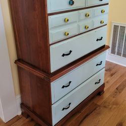 Refinished Chest of Drawers with Nightstand