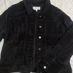 Corduroy Women’s Black Jacket