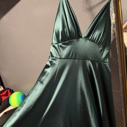 Dark Green Dress
