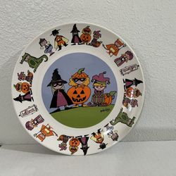 Halloween Plates/Decor Set Of 11