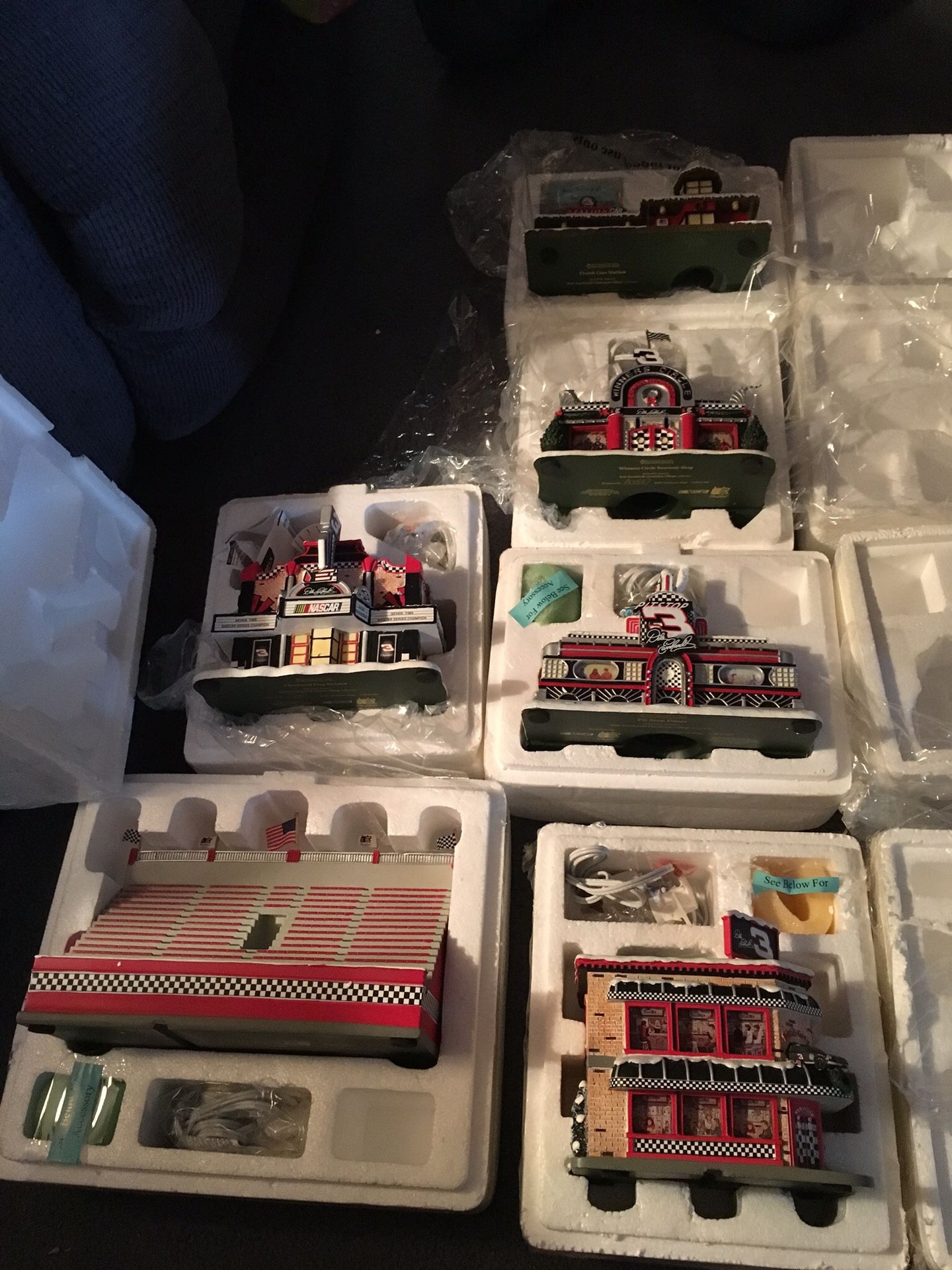 Bradford Exchange Hawthorne Village Dale Earnhardt Light up Village set