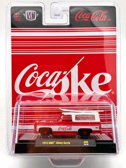 (RARE CHASE) M2 1:64 Scale Diecast Model - 1973 GMC Serria - Coca Cola