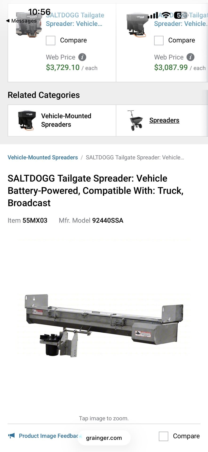 Snow Dogg Plow And Salt Spreader.  