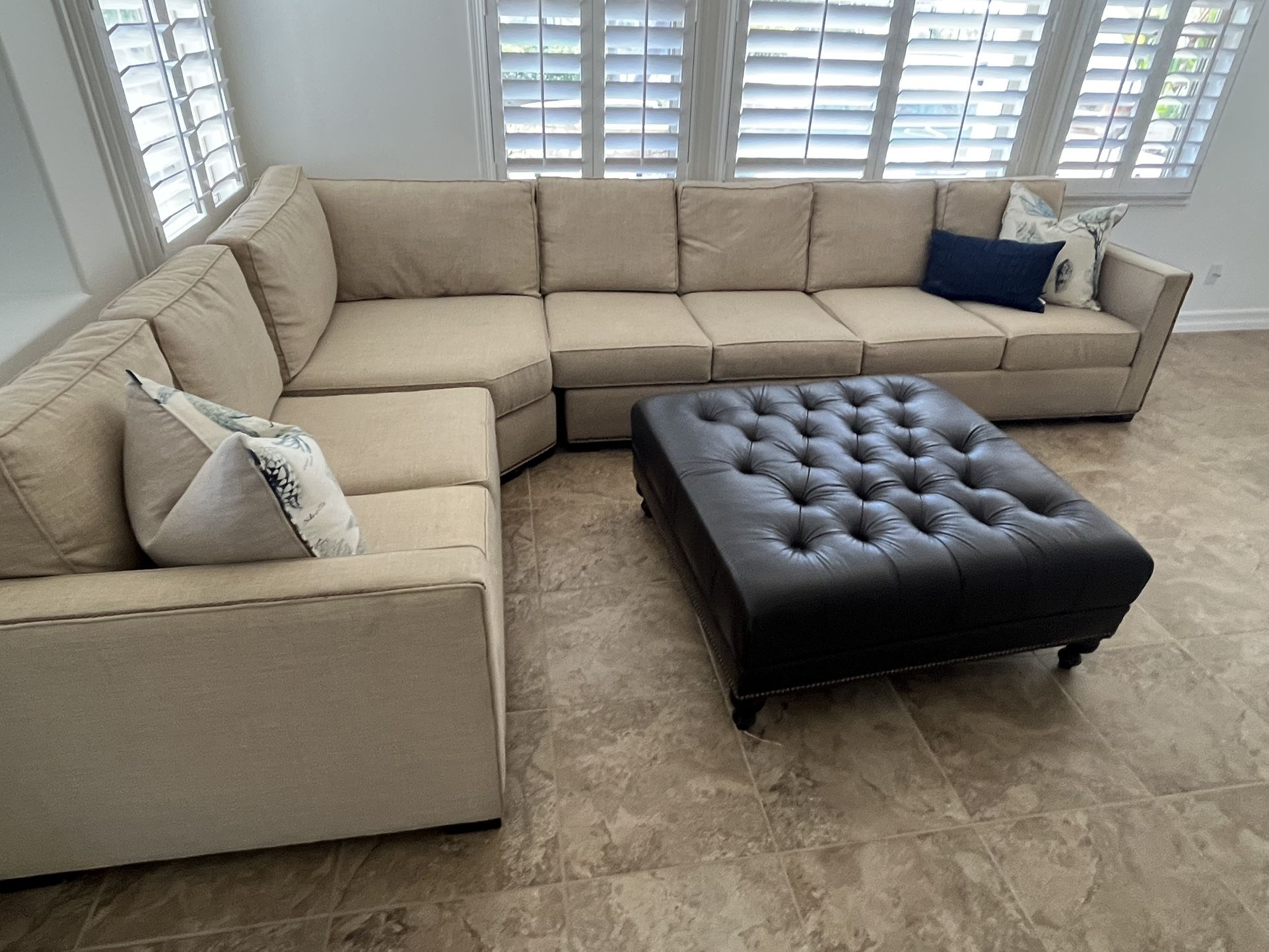 Custom Sectional 100” X 149”.