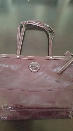 Purple Coach Handbag