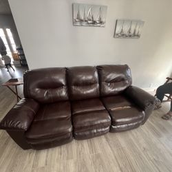 Free Leather Couch Pick Up Only 
