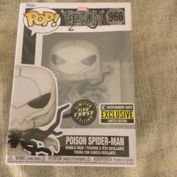 Funko Pop   Marvel Venom  Poison Spider Man  (chase Exclusive)   Glow In The Dark  
