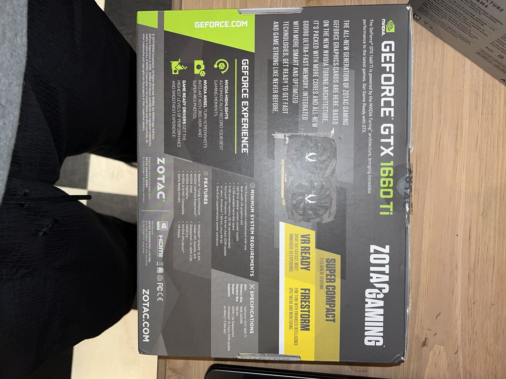 Zotac Gaming GeForce GTX 1660 Graphics Card