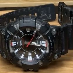 Casio Analog Sporty With Black Resin Band 