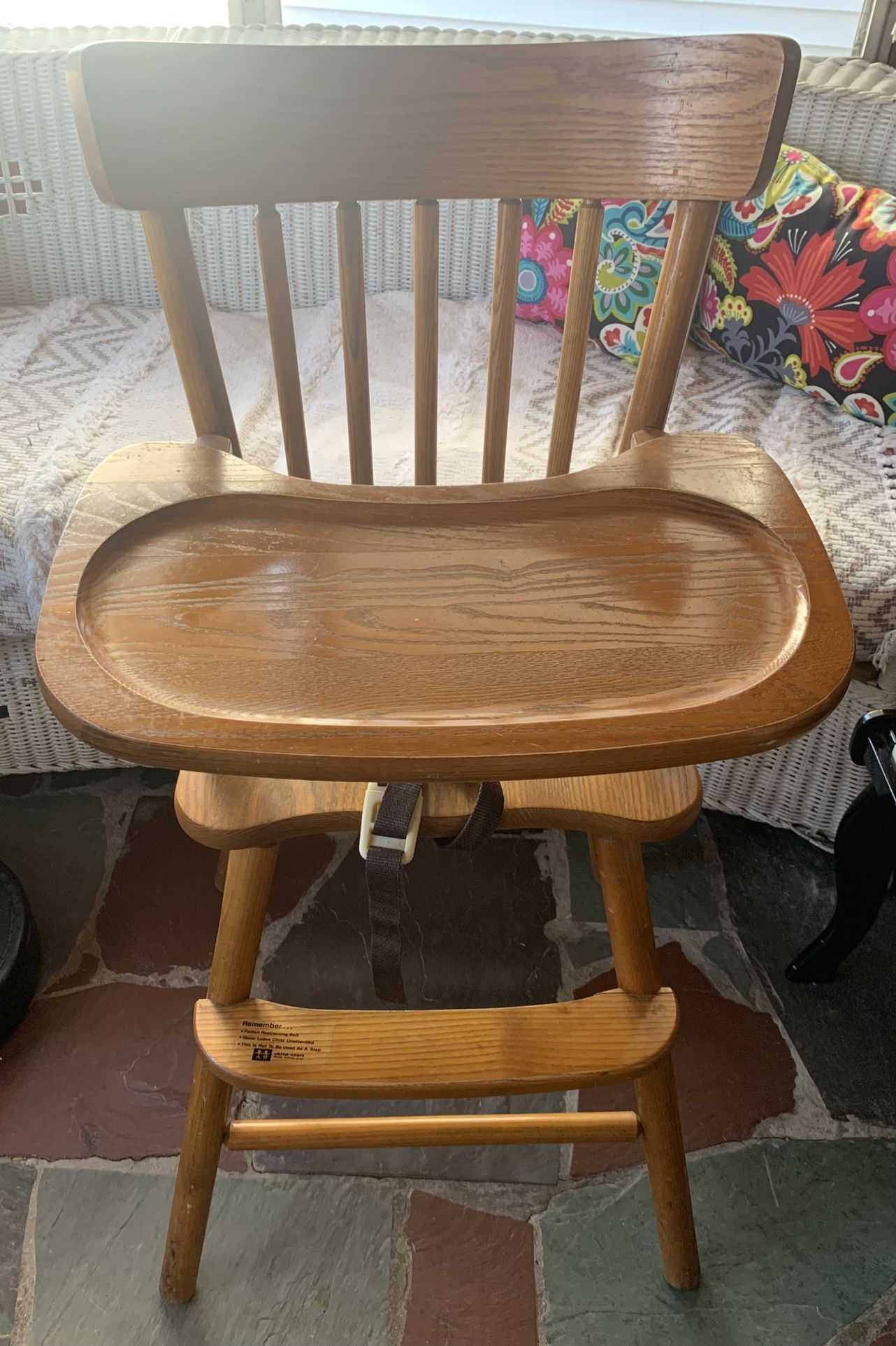Vintage Wood baby chair  