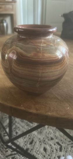 Onyx Stone Round Vase