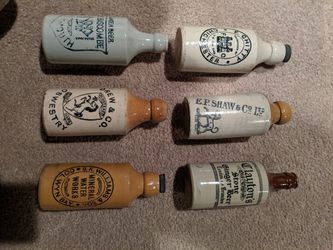 Antique stoneware bottles