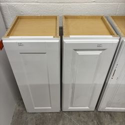 White Wall Cabinet 12W x 12D x 30H