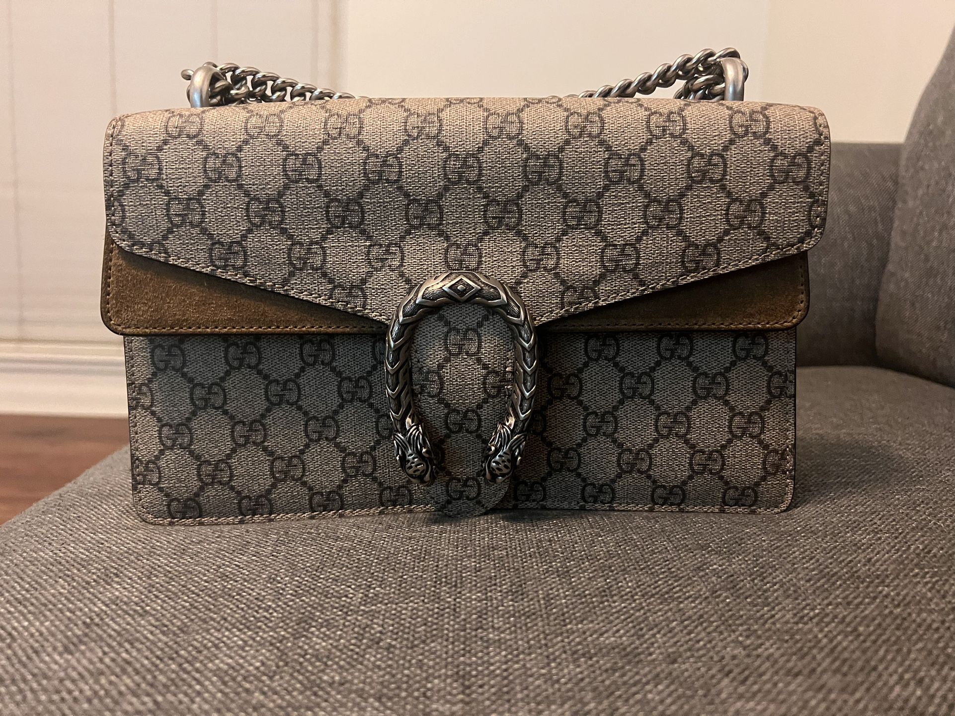  Gucci Dionysus Small GG Shoulder Bag Natural 