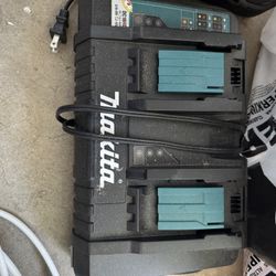 Makita Rapid Charger 18v Dual Battery Two Batteries At Once 