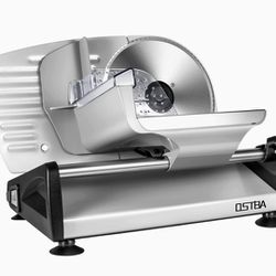 BRAND NEW 
 Brand: OSTBA
200W Electric Deli Meat Slicer, 7.5" Removable Stainless Steel Blade, Adjustable Thickness, Child Lock - For Home Use
#1 Best