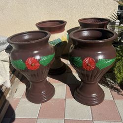 New Flower Pots Made Out Of Clay 