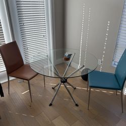 Glass Table And Chairs