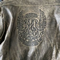 Genuine Leather XL Harley Davidson Bomber Jacket