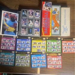 Baseball Lot- All Complete Sets- 88 Topps, 88 & 90 Cards And Puzzle Sets, 91 Leaf Set, 90 book & stamp set