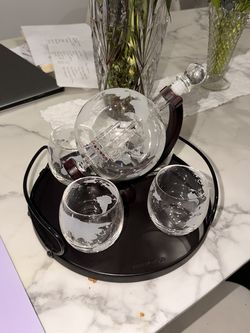 Kemstood cognac glasses and bottle