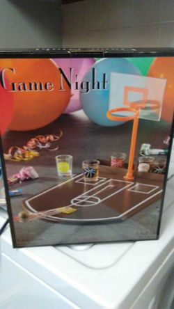 Shots glass basketball game set