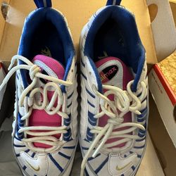 Nike Air Max  98 Sneakers - White/Blue/Yellow - Size 4.5 Youth