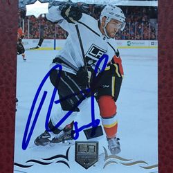Autograph Card Signed By NHL Star Alec Martinez.