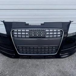 08-10 Audi TT Front Bumper Cover Black OEM