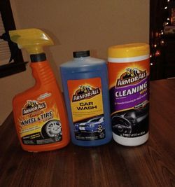 Armor All Car Wash, Cleaning Wipes And Extreme Tire And Wheel Cleaner 