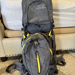 OE Shoulder Hiking Carrier For Toddler And Child With Sunshade And Detachable Backpack