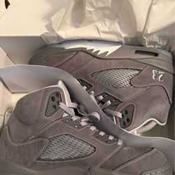 Jordan 5 wolf grey size 10 mens