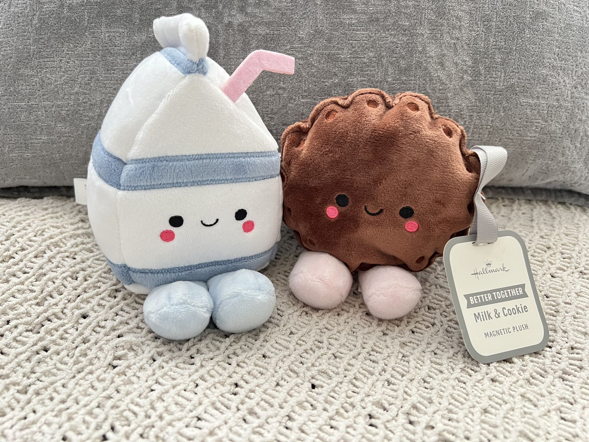 Hallmark “Milk & Cookie” Better together magnetic plush