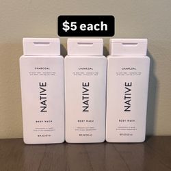 Native Body Wash, Sulfate Free, for Women and Men Charcoal, 18.0 fl oz