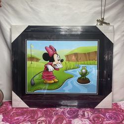 Disney Minnie Playing Golf Giclee