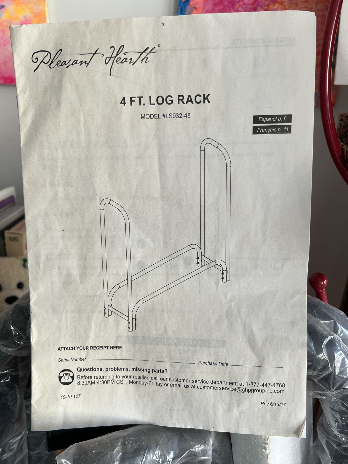 Log Rack -New In box