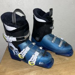 SALOMON SKI BOOTS YOUTH MENS 5.5 WOMENS 6.5 CHECK OUT MY PROFILE FOR MORE GREAT ITEMS 