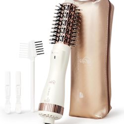 1.5 Inch Barrel Round Brush Blow Dryer, Negative Ionic One Step Volumizer Dryer, 4-in-1 Hot air Brush-𝐍𝐨𝐭 𝐟𝐨𝐫 𝐄𝐮𝐫𝐨𝐩𝐞 𝐓𝐫𝐚𝐯𝐞𝐥