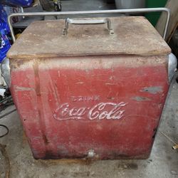 1950s Coca Cola Cooler Ice Chest