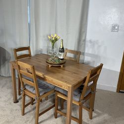 Compact Kitchen Dining Table & 4 Chairs PERFECT FOR SMALL PLACE!