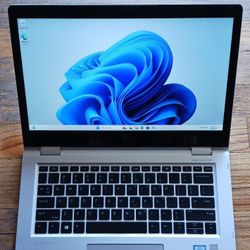 Touchscreen HP EliteBook X360 Laptop Intel Core i5-7300u 16 GB RAM 256 GB SSD 1080P LCD Webcam HDMI USB C Port Windows 11 Professional 