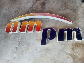 Sign, AmPm Commercial Store Sign